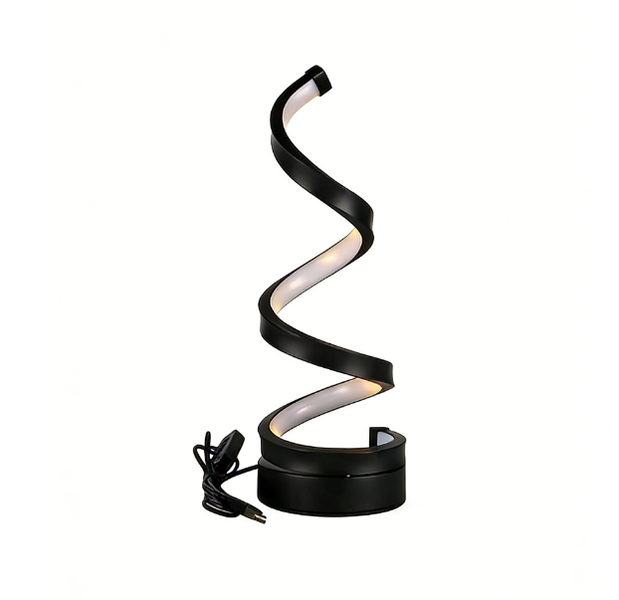 Modern Spiral LED Table Lamp for Home &amp; Study Decor