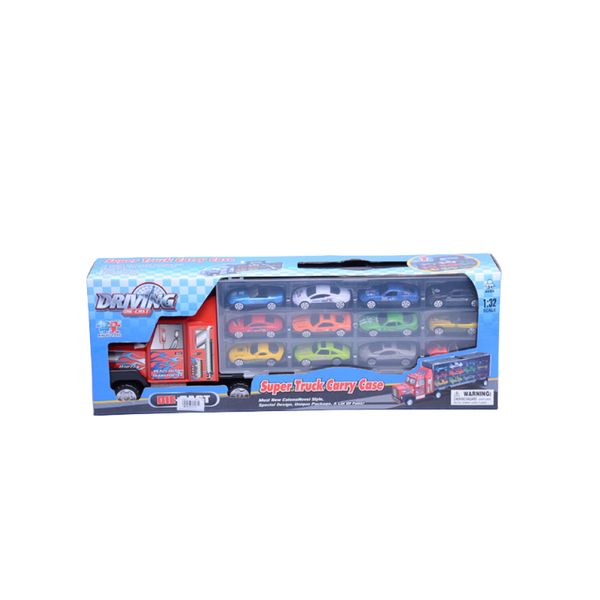 MK Toys Container Truck With Metal Cars