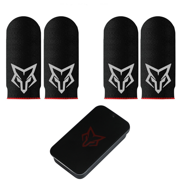Sarafox V6 - Finger Sleeves for Gaming PUBG - 4 x Finger Sleeves