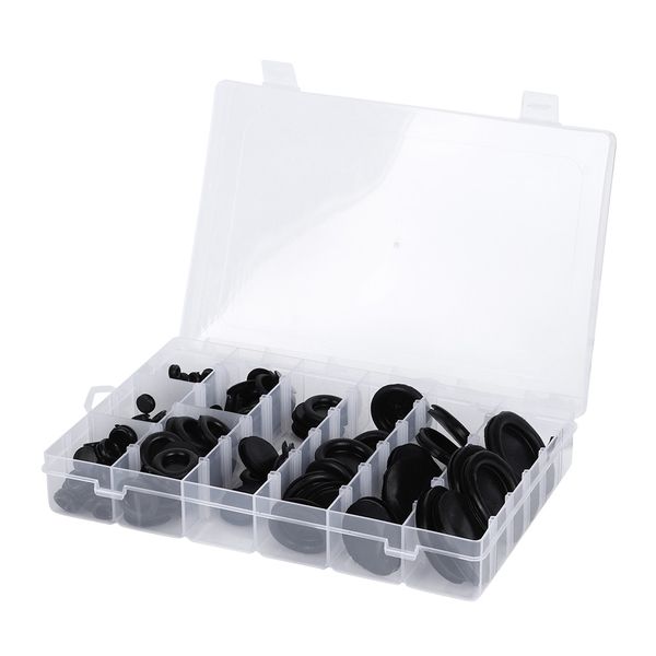 Rubber Grommet Sealing Gasket Rings 130pcs 6-50mm / 0.2-2in