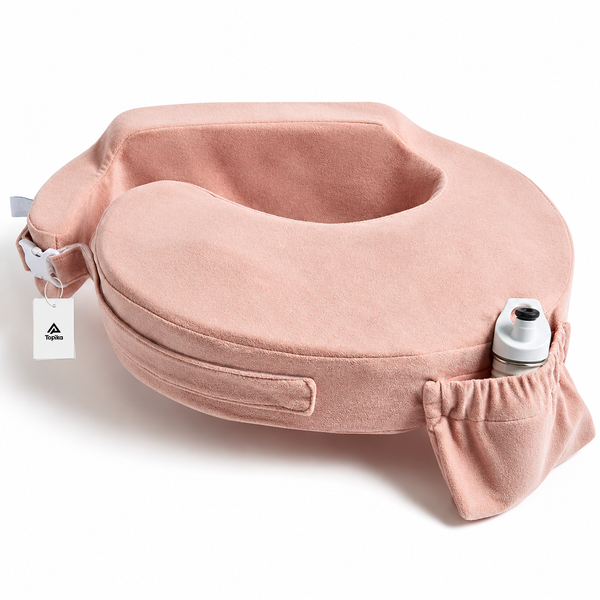 Topika Nursing Pillow with Lumbar Support for Mom &amp; Baby Breastfeeding