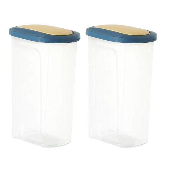 2L Rice Grain Storage Tank Kitchen Pantry Food Storage Container with Lid