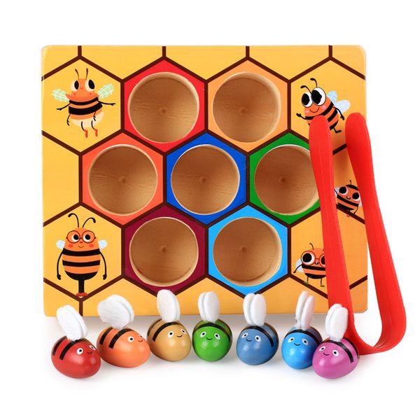 Snatcher Colour Sorting Beehive Wooden Game