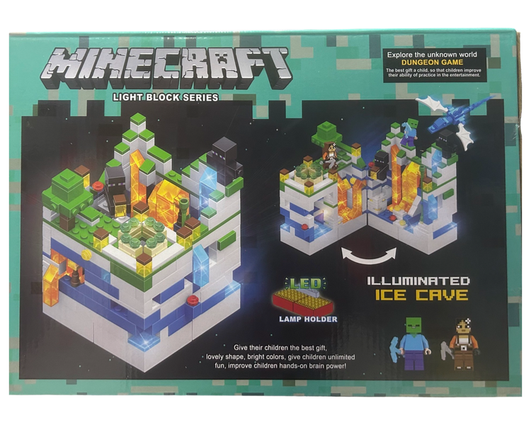 Minecraft Illuminated Ice Cave Building Set