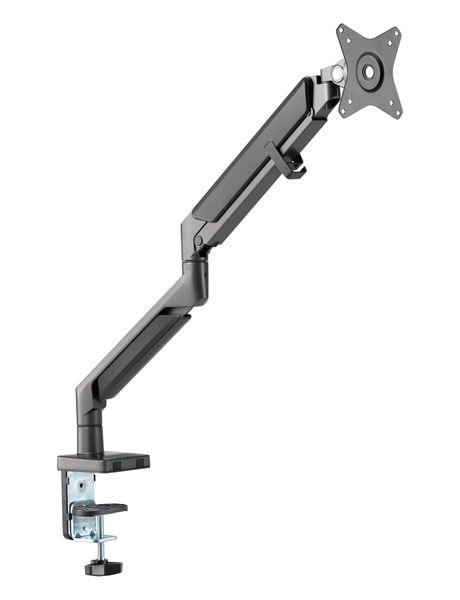 LEKKERMOTION Single Monitor Arm With Quick Release VESA Plate - 17" TO 36