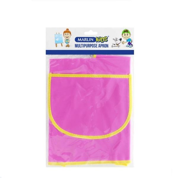 Marlin Kids - Plastic Aprons Multi-purpose Assorted Colours (Pack Of 6 )