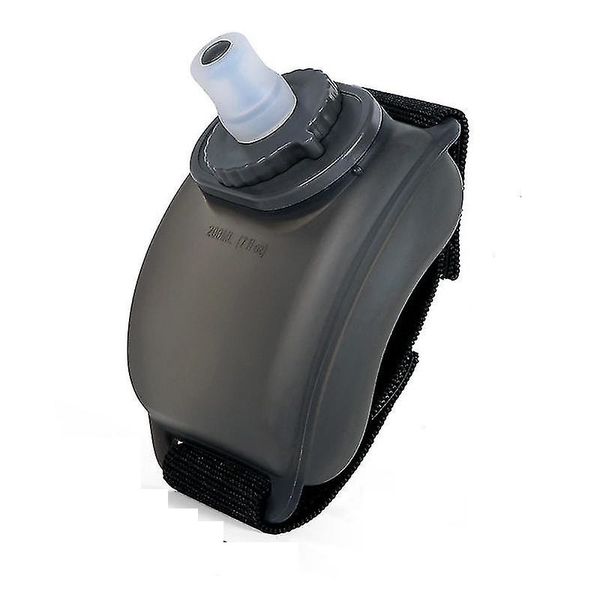 Portable Running Water Bottle With Squeeze &amp; Bite Mouth Design- Black