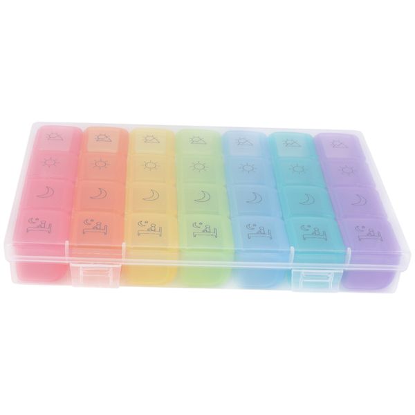 Weekly Pill Organizer Extra Large Pill Box(7-Day / 4-Times-A-Day)
