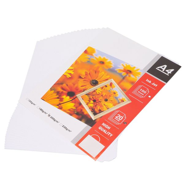 20 Pieces A4 Photo Paper Matte Water Resistant