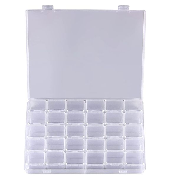 30 Grids Large Diamond Painting Storage Plastic Organizer Box Only