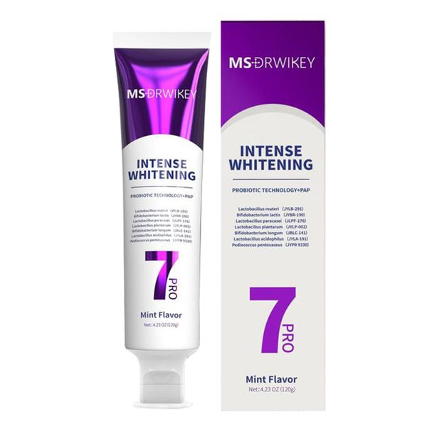 7 Pro Whitening Toothpaste With 7 Probiotics - Intense Whitening Formula