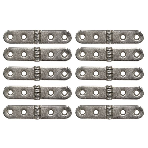 10 Piece Foldable Hinge Flip Screw Hinge, Cushioning Hinge Furniture Hardware