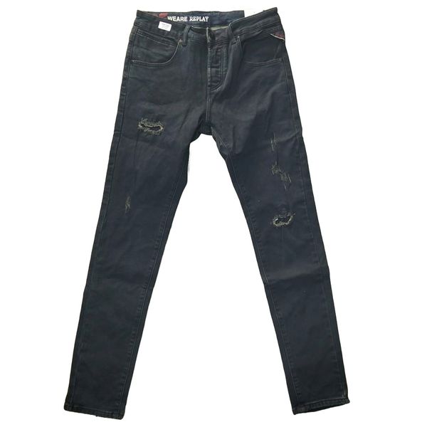 Replay Hyperflex Stretch Skinny Jeans - Dark Blue - H665-1