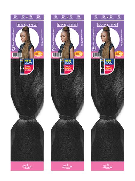 Darling One Million Braid Combo (3 Packs) - Black