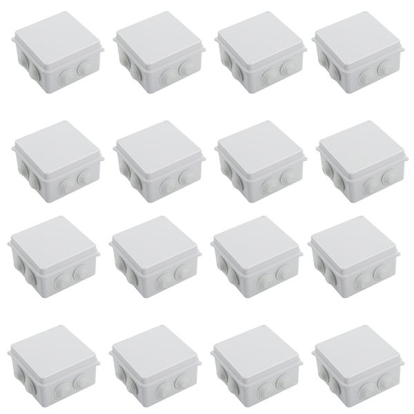 16Pcs Junction Box CCTV Camera Universal Waterproof Electrical Enclosure