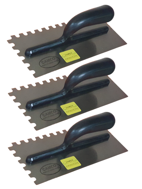 Camco (Pack of 3) Tilers Trowel - 10mm