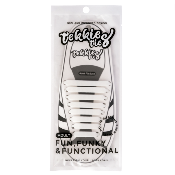 Tekkie Ties No-Tie Silicone Laces for Adults