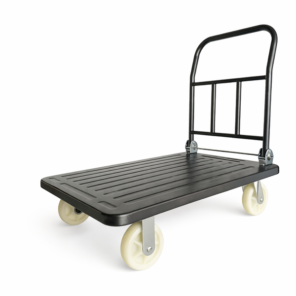 Heavy Duty Foldable Steel Platform Trolley - 600kg Load (90cm x 60cm)