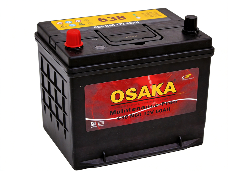 OSAKA 638 N60 12V 60Ah Maintenance-Free Calcium Car Battery