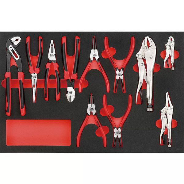 TengTools - 11 Piece Plier And Vice Grip Set in EVA - TTEMB11