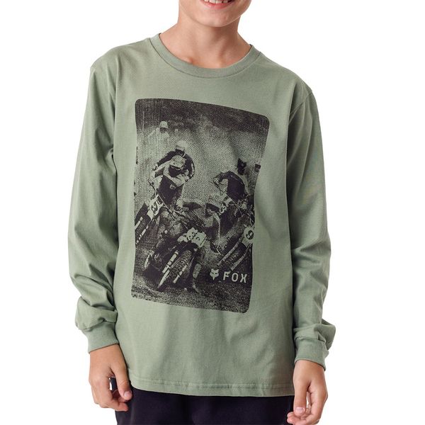 Fox - Boys' Furiosa Long Sleeve Tee - Light Army