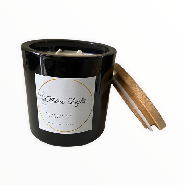 Citronella and Vanilla Double-Wicked Scented Jar Candle