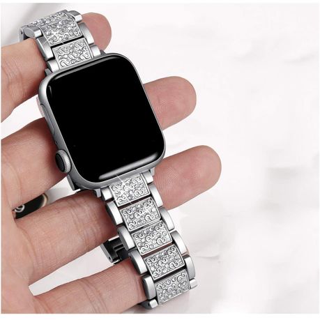 Rhinestone apple best sale watch band