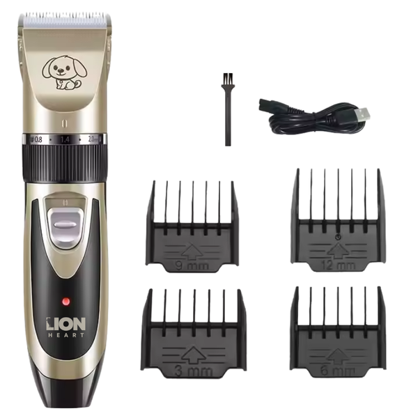 LH Pet Hair Trimmer Kit Rechargeable With LED Display - Gold