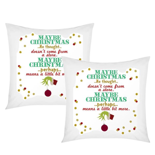 PepperSt - Scatter Cushion Cover Set - Maybe Christmas Means A Lot More