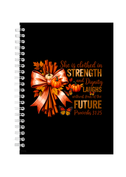 Christian She is Clothed Bible Notepad Writing Book Makes Ideal Gift A5 402