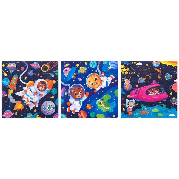 Educational Magnetic Puzzle - Travelling in Space Edition - 3 Piece