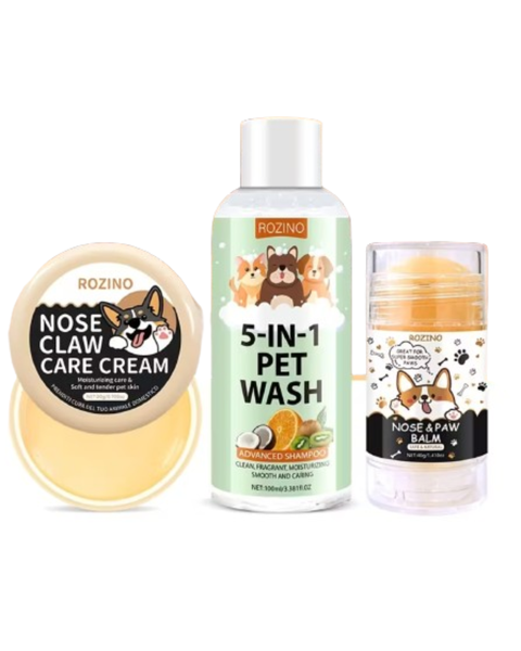 Pet care Set 5 in 1 shampoo nose and paw Moisturizer