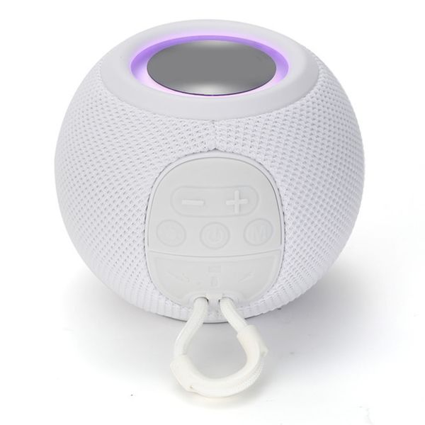 Bluetooth Wireless Speaker Mini Portable Fabric Rechargeable Speaker White