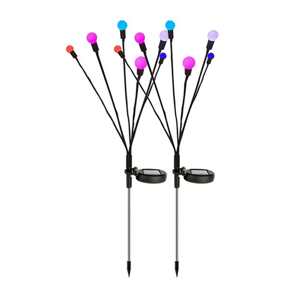 Firefly Solar Powered Starburst Swing Outdoor RGB Bulb Garden Light- SD