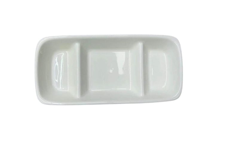 Ceramic 3 Grid Platter - 20.3cm - 8 Piece