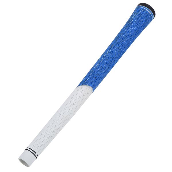 White/blue rubber golf grip 12.5mm anti-slip