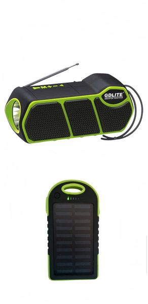 Solar MP3/USB Radio and Solar Power Bank