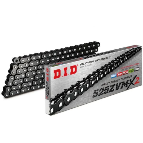 DID Chains 525 ZVMX2 HEAVY DUTY X-Ring Gold 120 Link Rivet Link