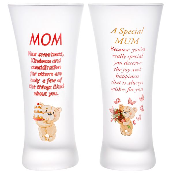Macs Wholesalers - Mum Double Glass Set to Uniquely Say Thanks to Mom