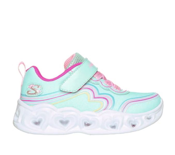 Skechers Heart Lights- Kids Sneaker - Green