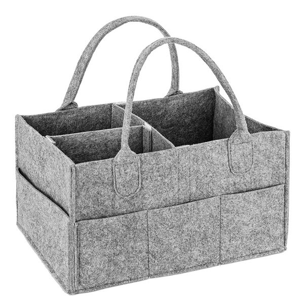 Felt Diaper Organiser - Grey