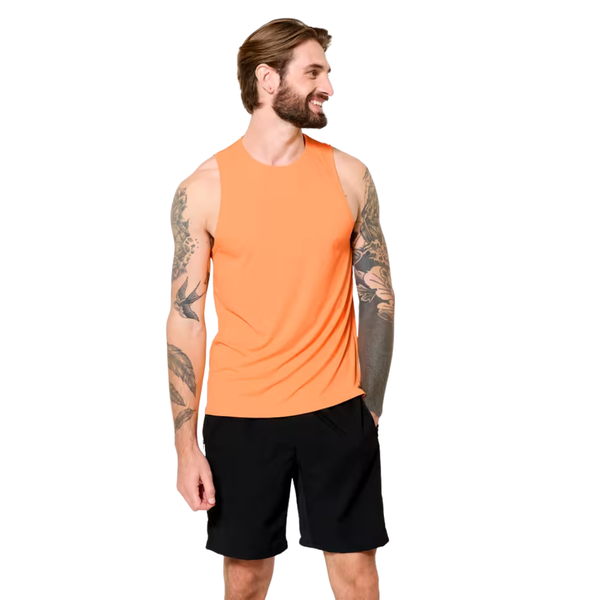 Domyos Decathlon Men's Fitness Breathable Tank Top - Orange