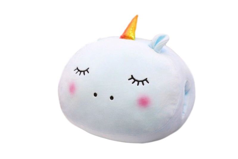 Totland Plush Soft Hand Warmer Pillow Cushion - Pink Unicorn