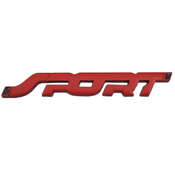 1-Piece 3D Sport Logo Car Badge - Red