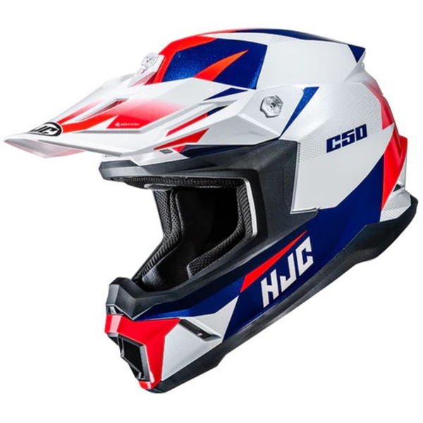 HJC Helmets - Slide White/Red/Blue Helmet - C50