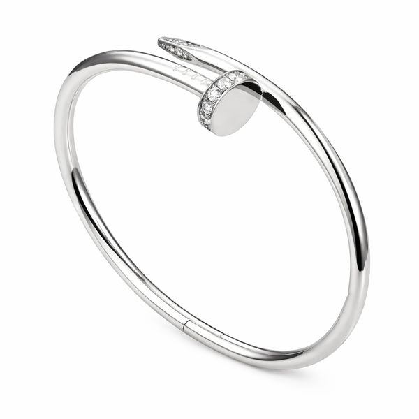 Vixen Silver Stainless Steel Nail Bangle