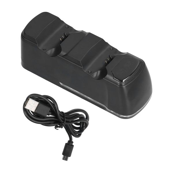Dual Charging Dock Black Compatible with PS4