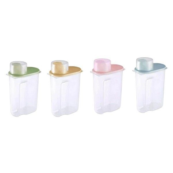 4-Pack Multi-Purpose Airtight Food Storage Containers- Transparent