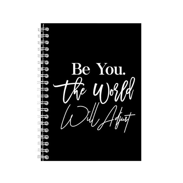 Adjust A5 Notebook Spiral Lined Motivational Saying Graphic Notepad Gift169