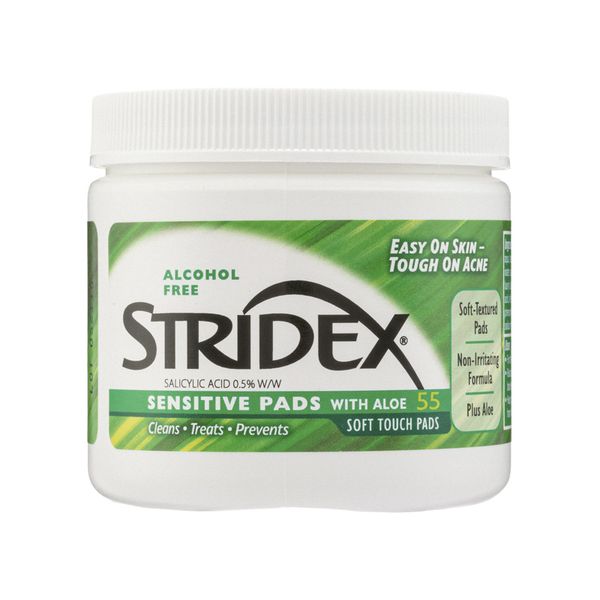 Stridex - Made in the USA - Sensitive Pads with Aloe for Acne